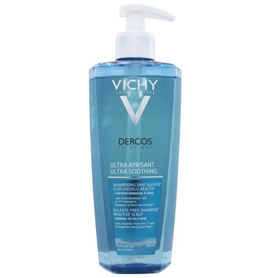 Vichy Dercos Ultra Soothing Yatıştırıcı Şampuan 390 ml - Normal ve Yağlı Saçlar
