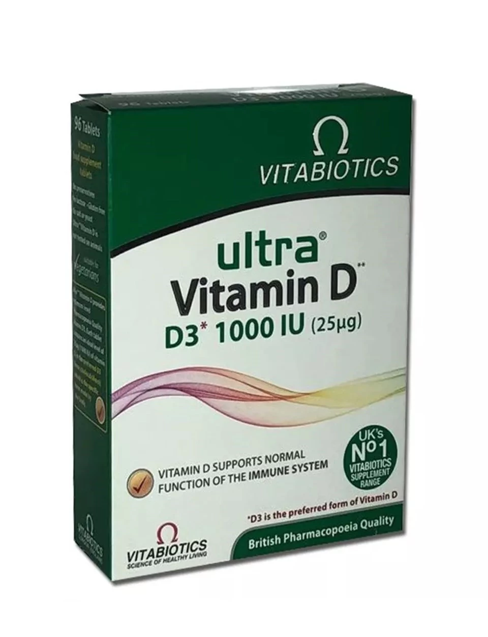 Vitabiotics Ultra Vitamin D3 1000 IU 96 Tablet