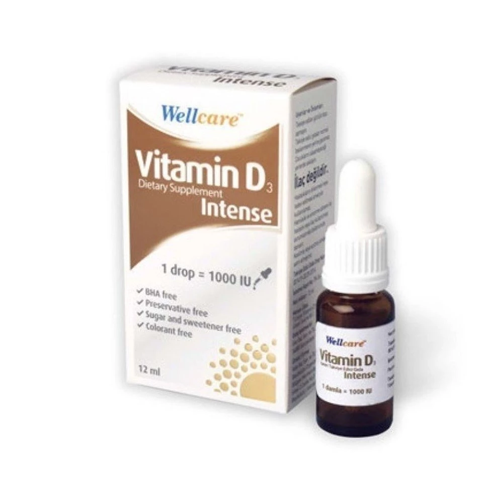 Wellcare Vitamin D3 Intense 1000 IU damla 12 ml