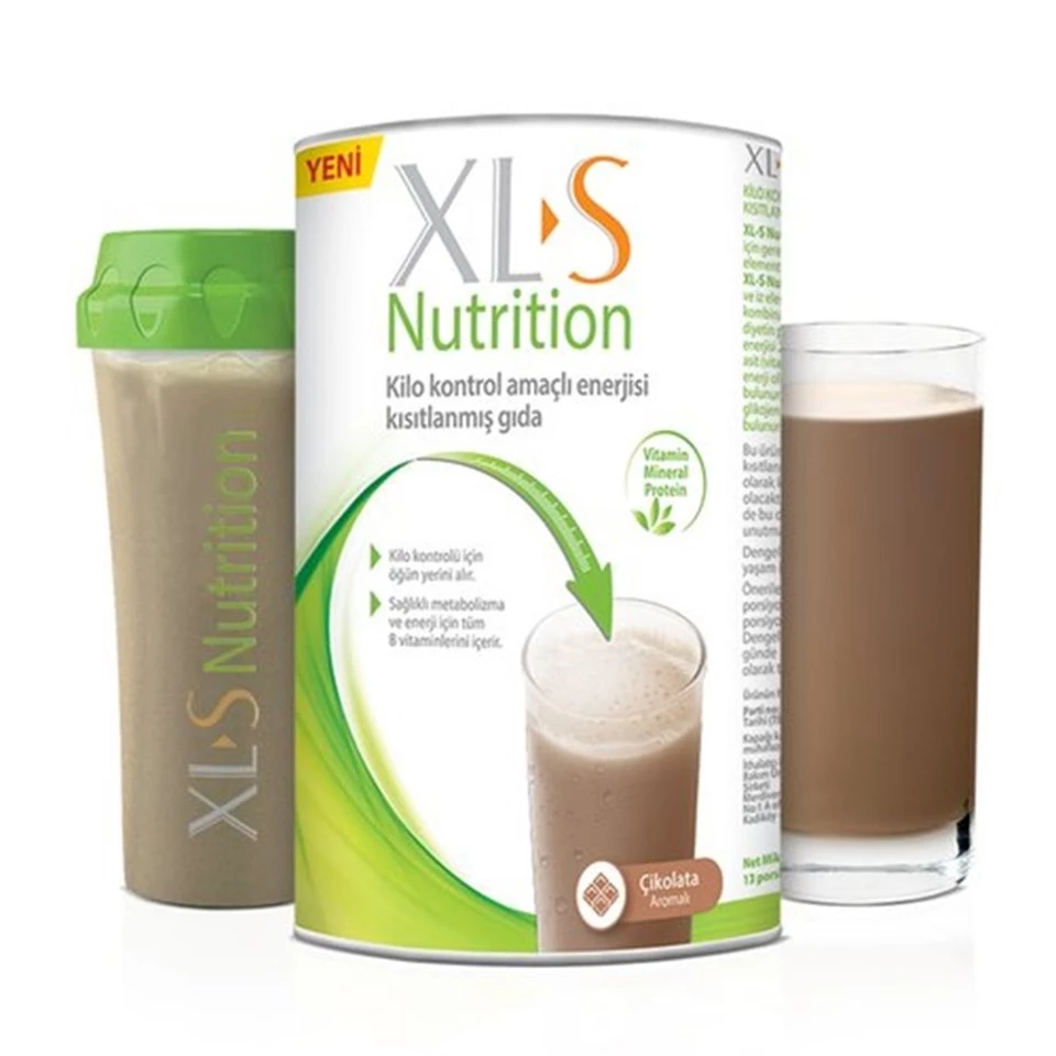 XL-S Nutrition Çikolata Aromalı Kilo Kontrol Amaçlı Enerjisi Kısıtlanmış Gıda + Shaker Set