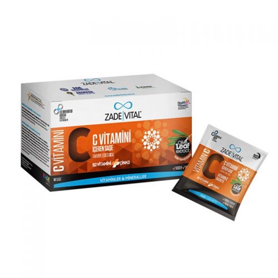 Zade Vital C Vitamini İçeren Takviye Edici Gıda 14 Saşe