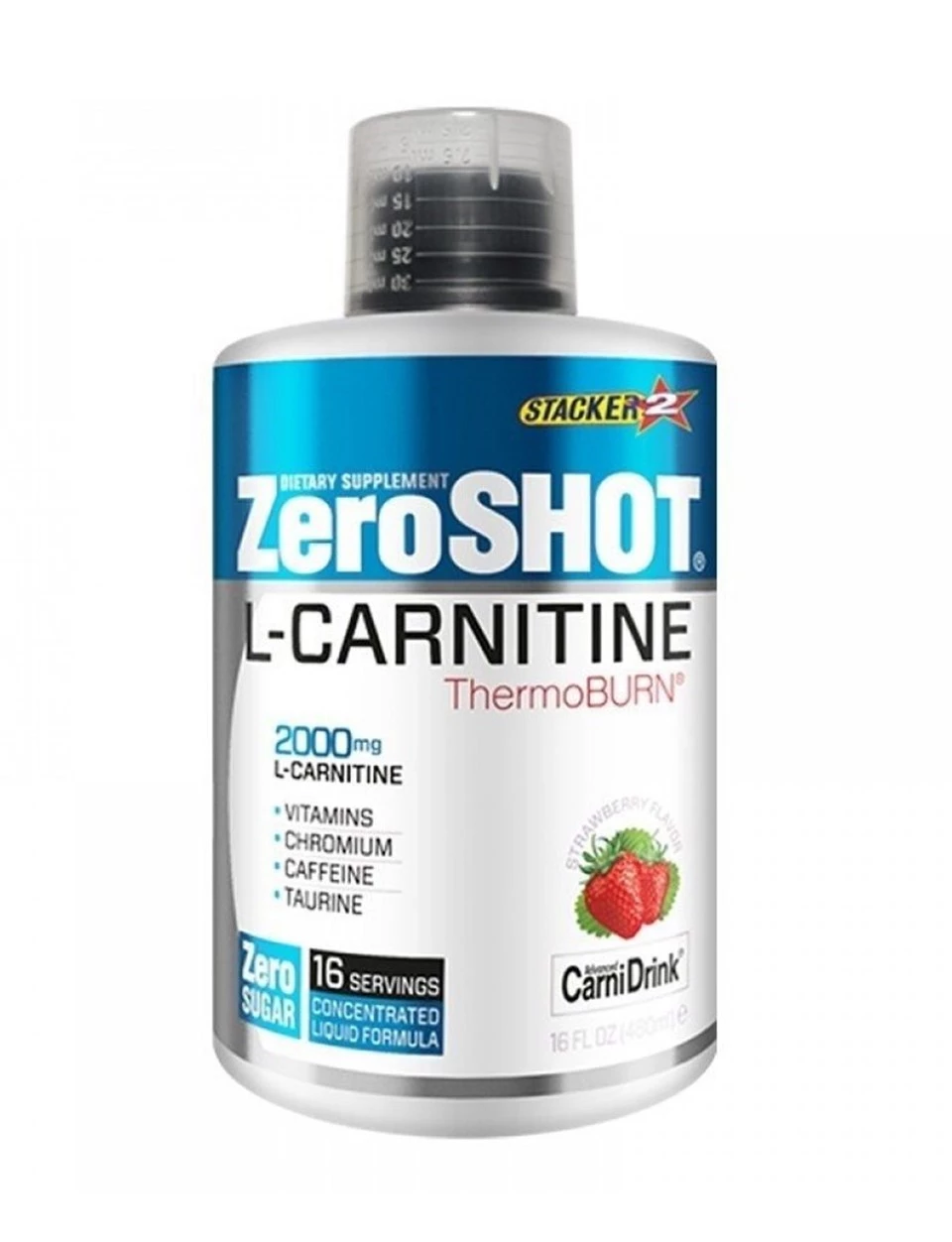 Zeroshot L-Carnitin Thermoburn 480Ml Sıvı Takviye Edici Gıda Çilek Aromalı