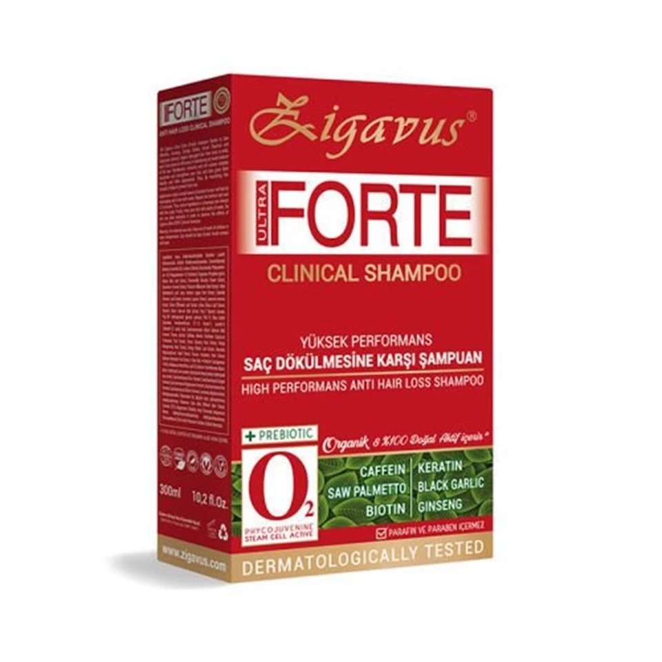 Zigavus Forte Ultra Clinical Yağlı Saçlar için Şampuan 300ml